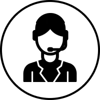 Call center representative symbol